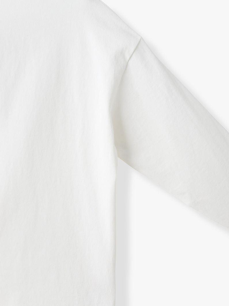 スーパーアメリカンドライコットン  バックオープン ティー 詳細画像 white 2