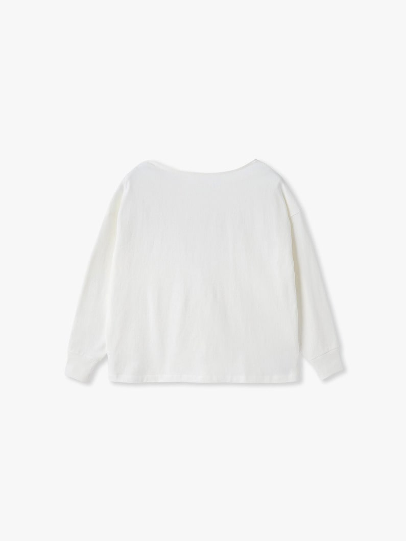 スーパーアメリカンドライコットン  バックオープン ティー 詳細画像 white 3