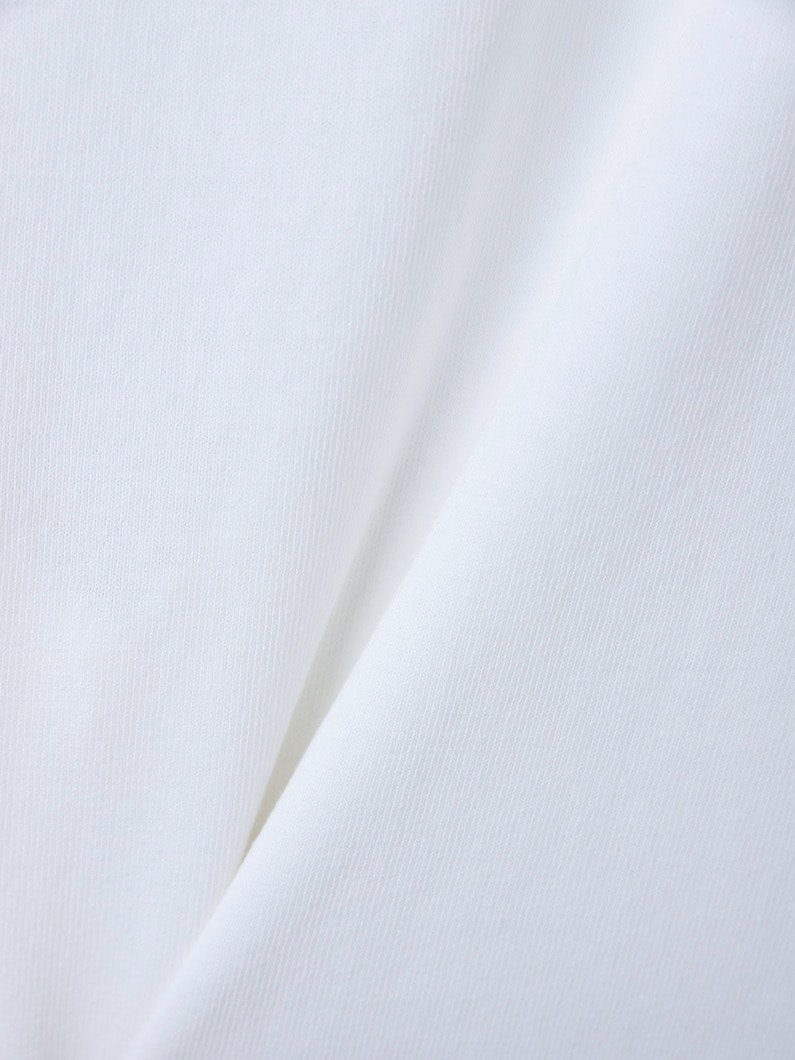 アメリカン ドライコットン Vネック スリーブレス トップ 詳細画像 white 3