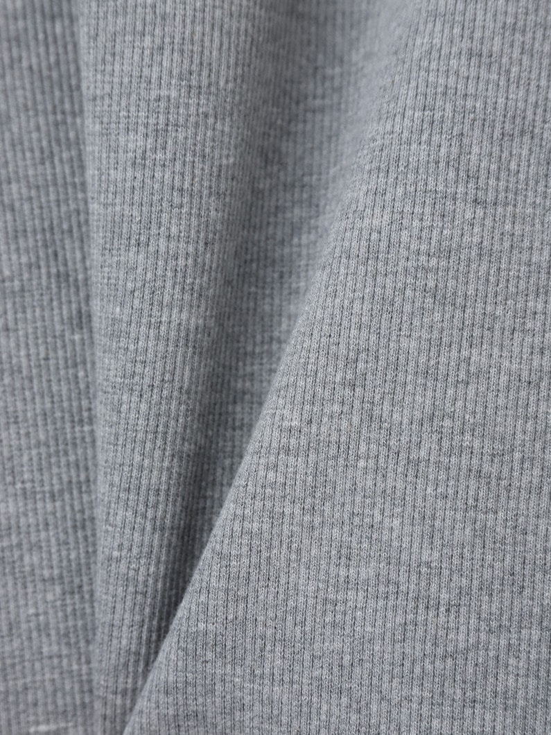 リブ ヘンリーネック スリーブレス トップ 詳細画像 gray 3