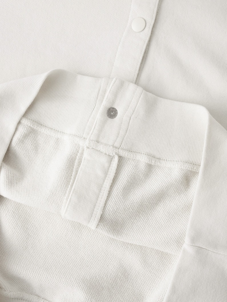 サステナブルコットン スウェット カーディガン（women） 詳細画像 black 3