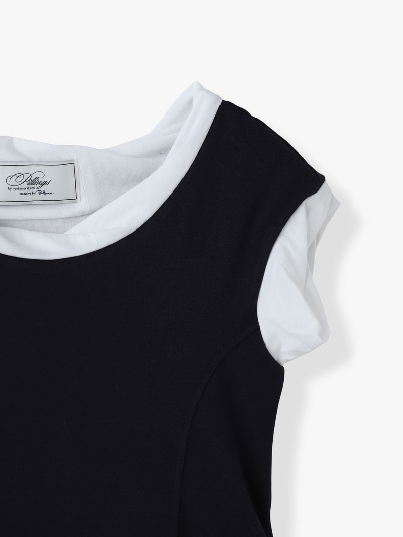 レイヤード ツイスト ティー（ネイビー） 詳細画像 navy 2
