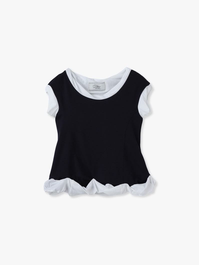 レイヤード ツイスト ティー（ネイビー） 詳細画像 navy 1