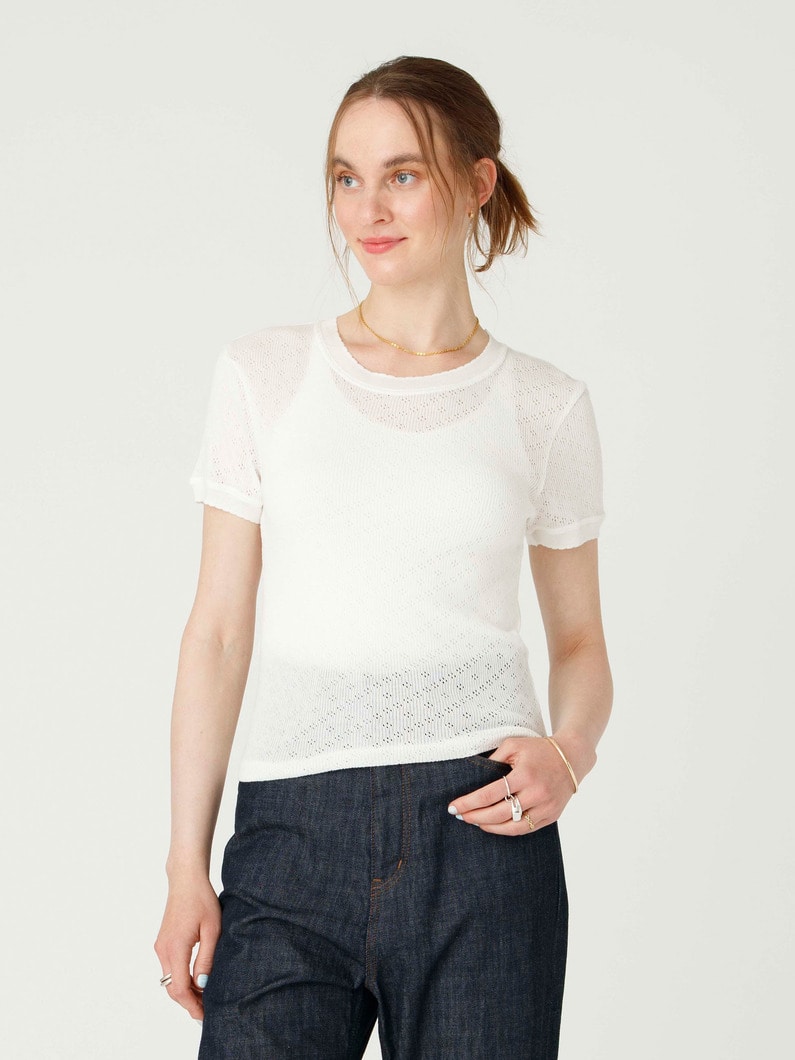 アイレット ティー 詳細画像 white 1
