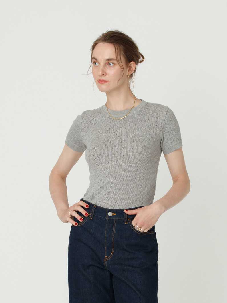 アイレット ティー 詳細画像 top gray