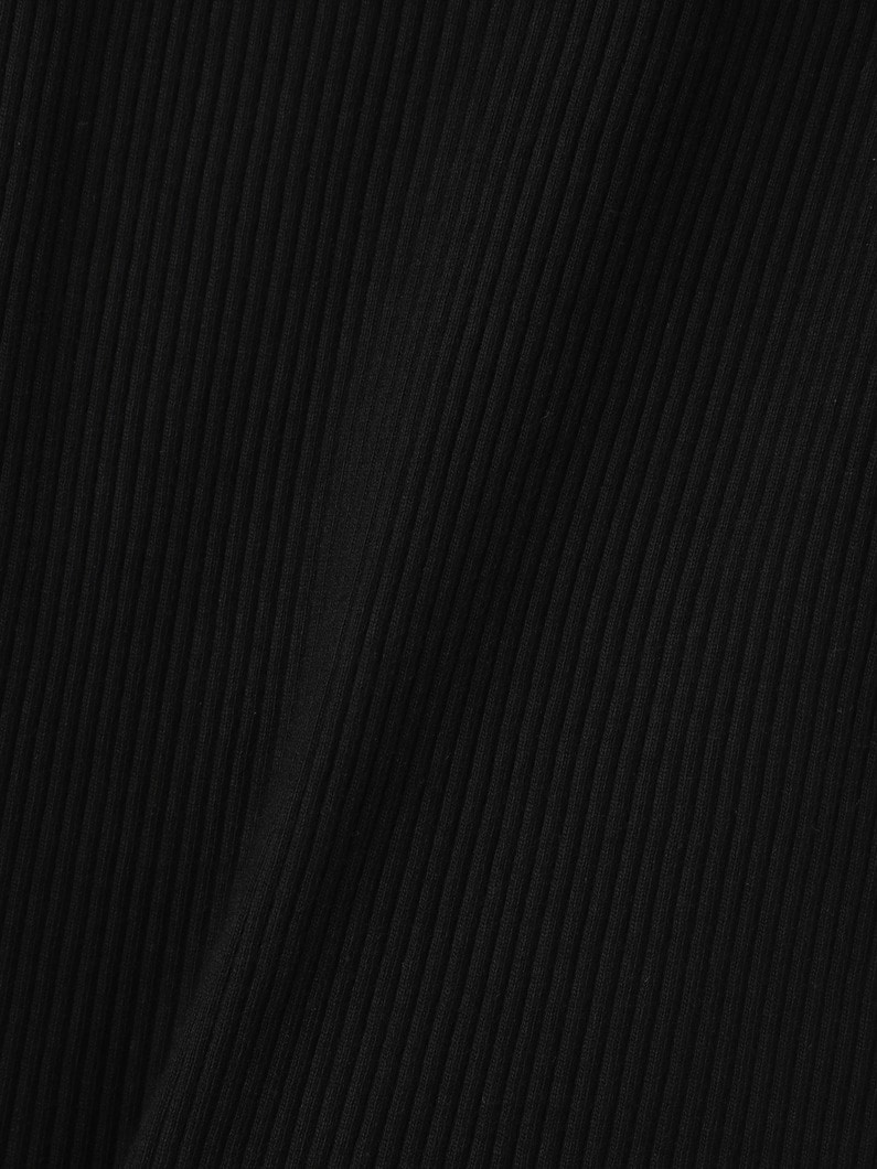 ワイドリブ スリーブレス トップ 詳細画像 black 3