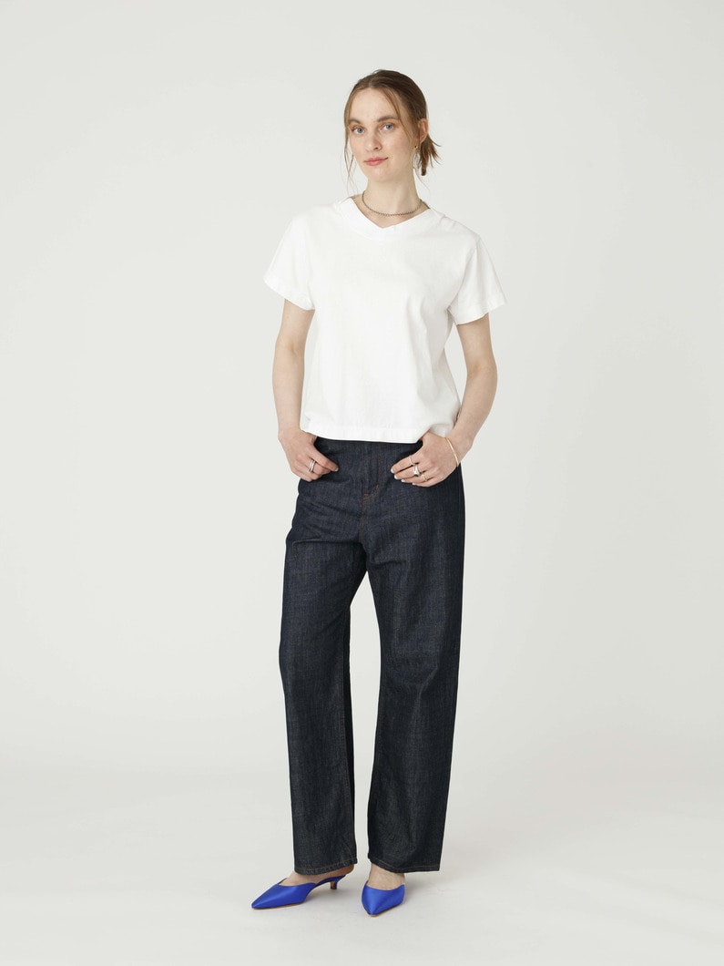 Vネック ティー 詳細画像 white 2