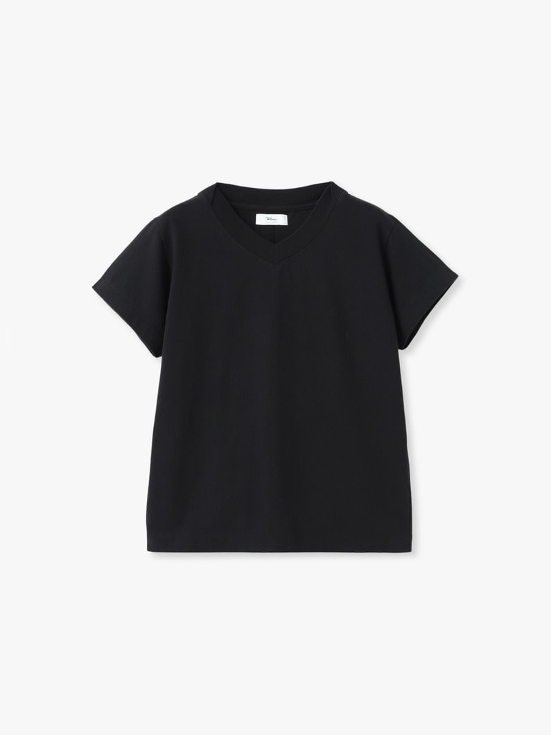 Vネック ティー 詳細画像 black