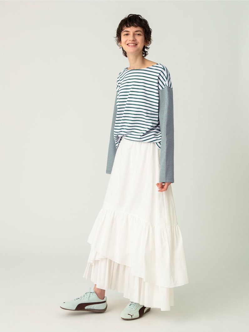 スイッチングボーダー ロングスリーブティー 詳細画像 green 3