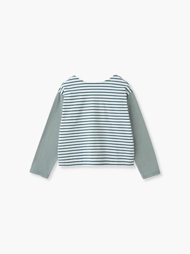 スイッチングボーダー ロングスリーブティー 詳細画像 green 4