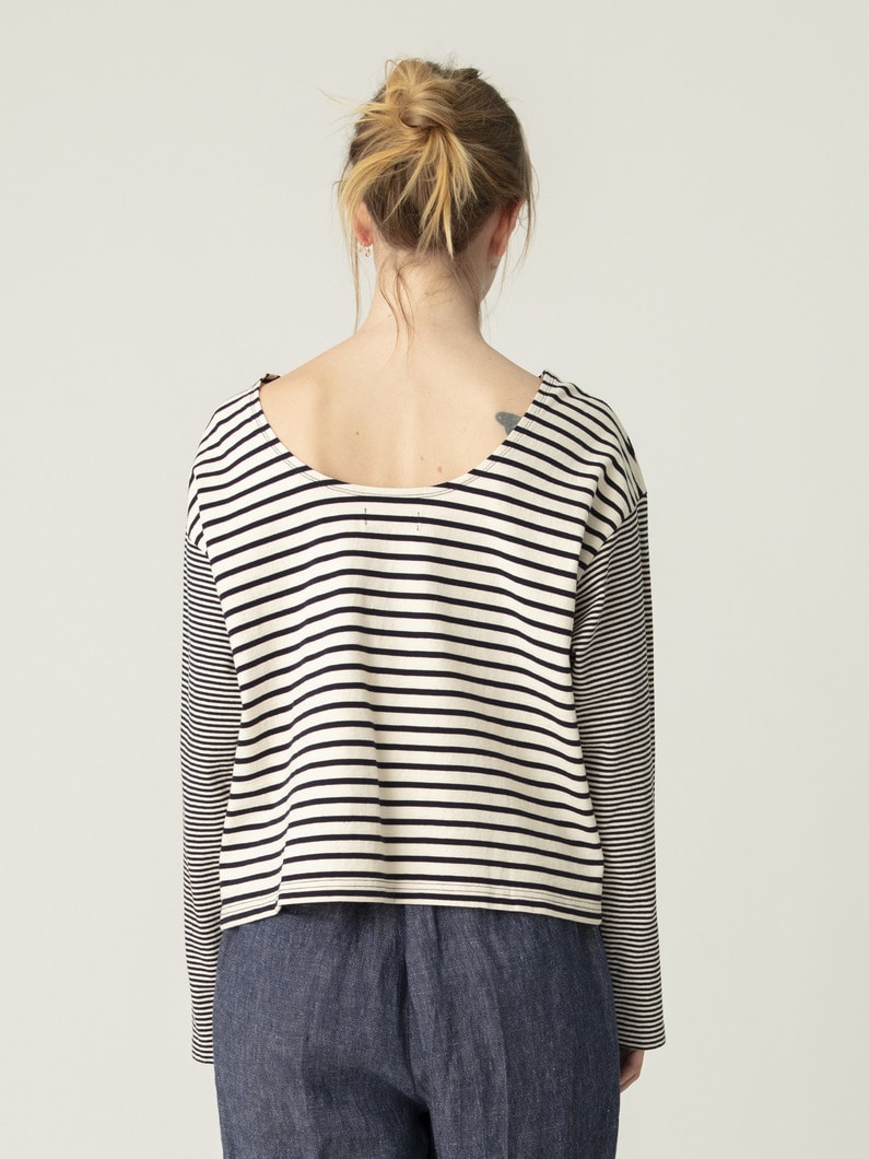 スイッチングボーダー ロングスリーブティー 詳細画像 navy 2