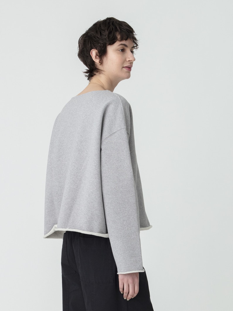 カットオフ スウェット トップ 詳細画像 gray 2