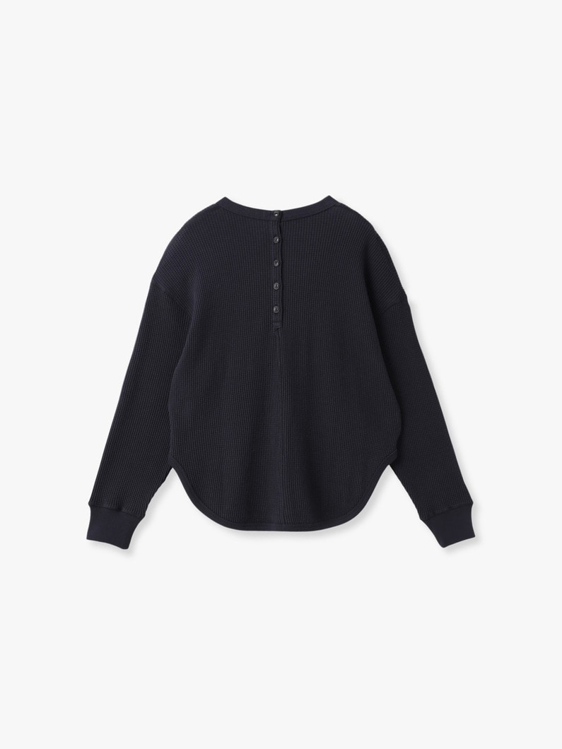 バック ヘンリー ワッフル プルオーバー 詳細画像 charcoal gray 1