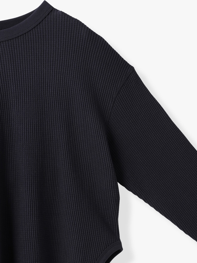 バック ヘンリー ワッフル プルオーバー 詳細画像 charcoal gray 2