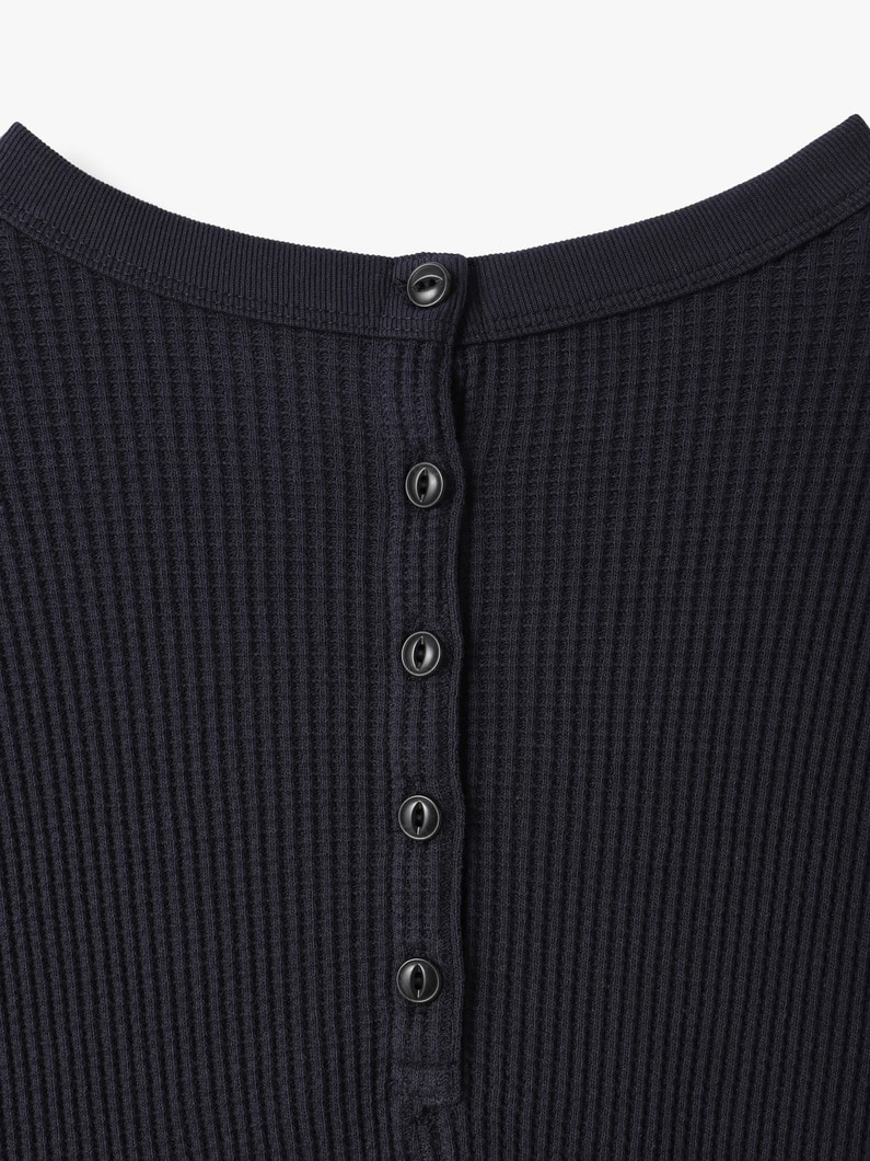 バック ヘンリー ワッフル プルオーバー 詳細画像 charcoal gray 3