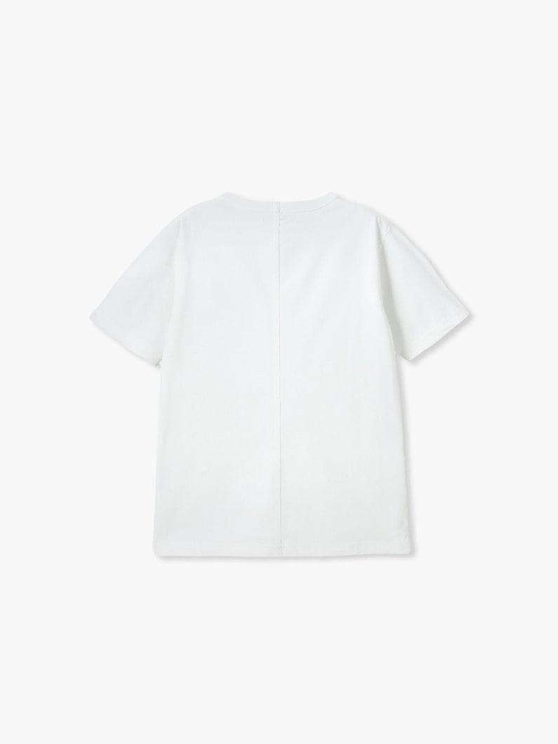 ベーシック ティー（ホワイト/ネイビー/テラコッタ） 詳細画像 white 1