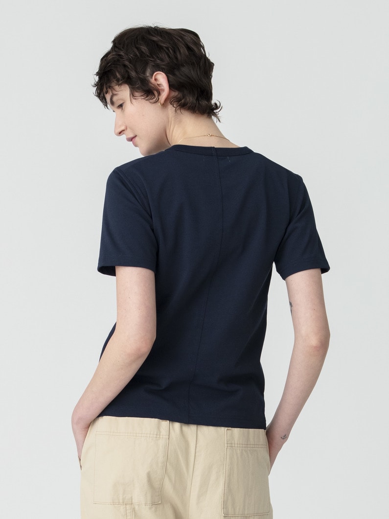ベーシック ティー（ホワイト/ネイビー/テラコッタ） 詳細画像 navy 3