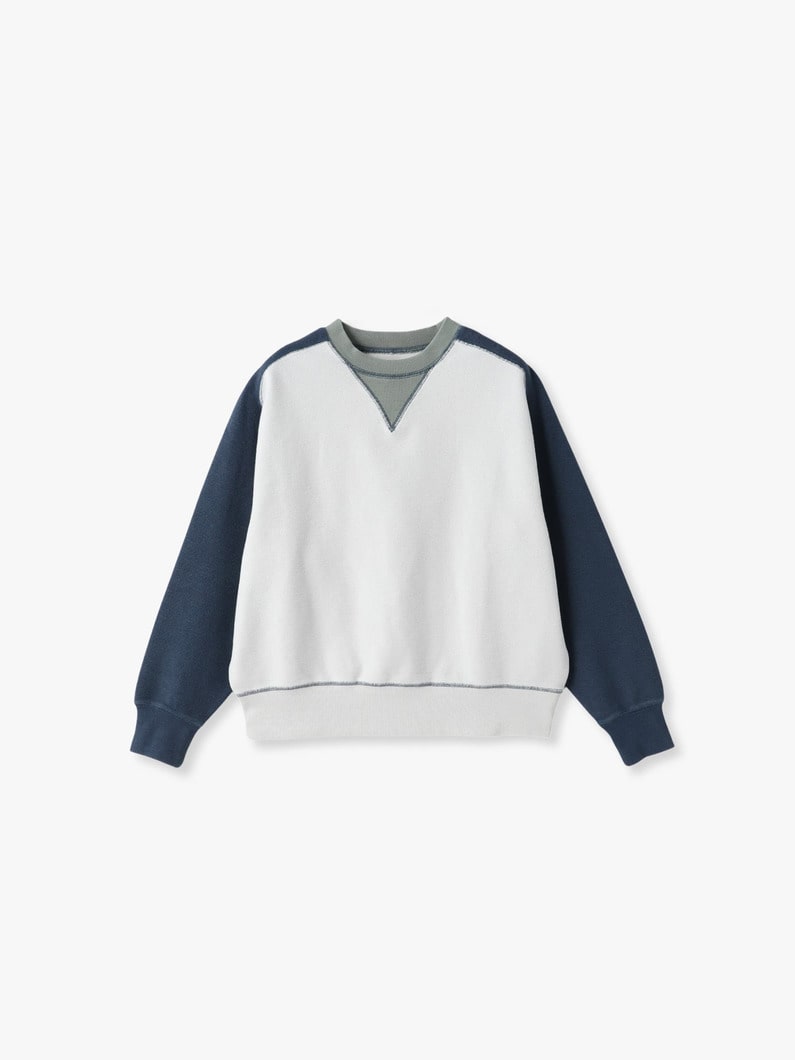 バイカラー スウェット トップ 詳細画像 light gray 3