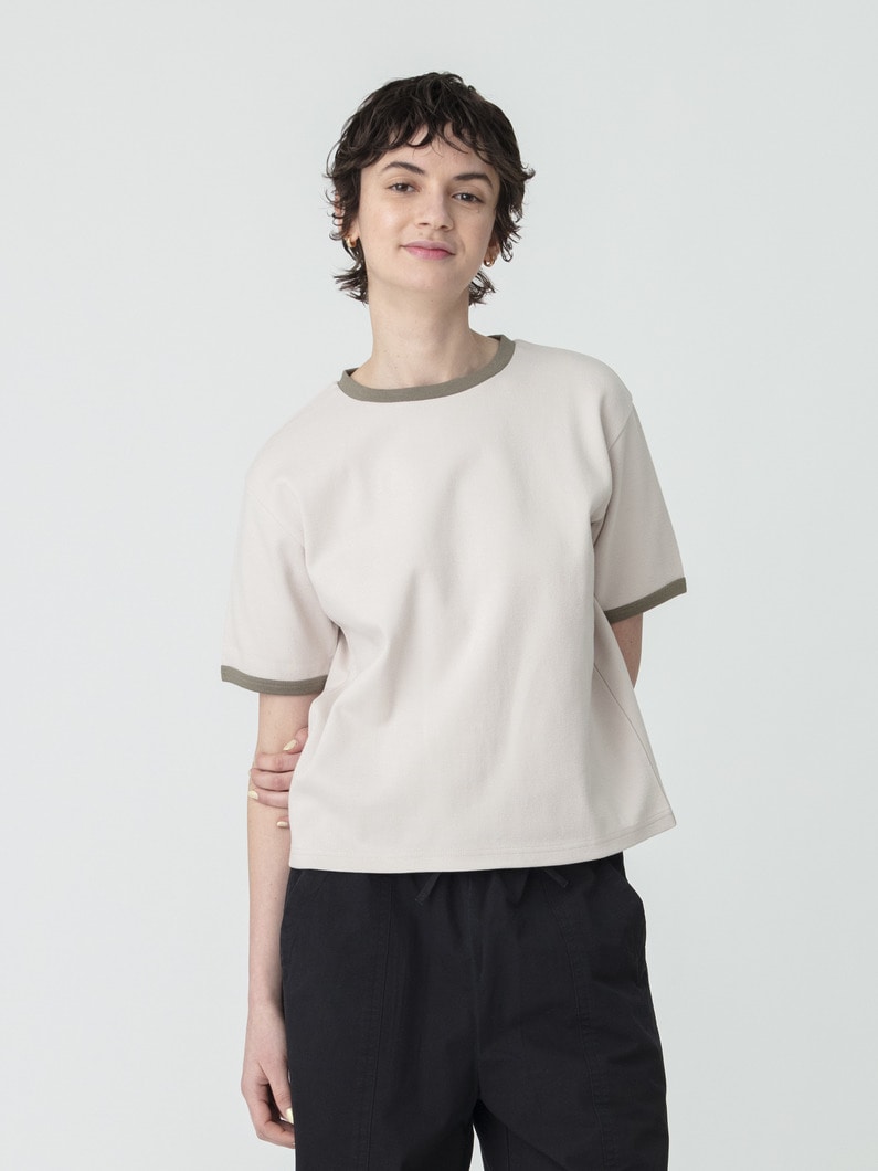 リンガー ティー（アイボリー/ブラック） 詳細画像 ivory 1