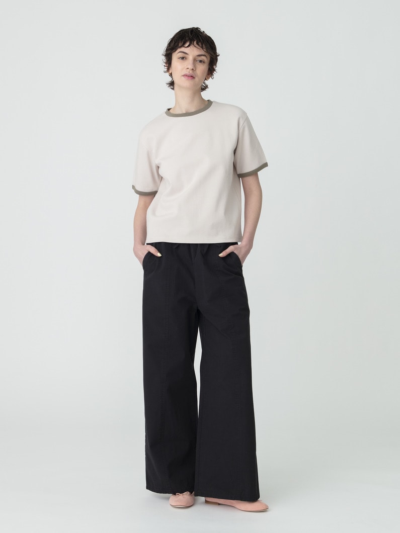 リンガー ティー（アイボリー/ブラック） 詳細画像 ivory 3