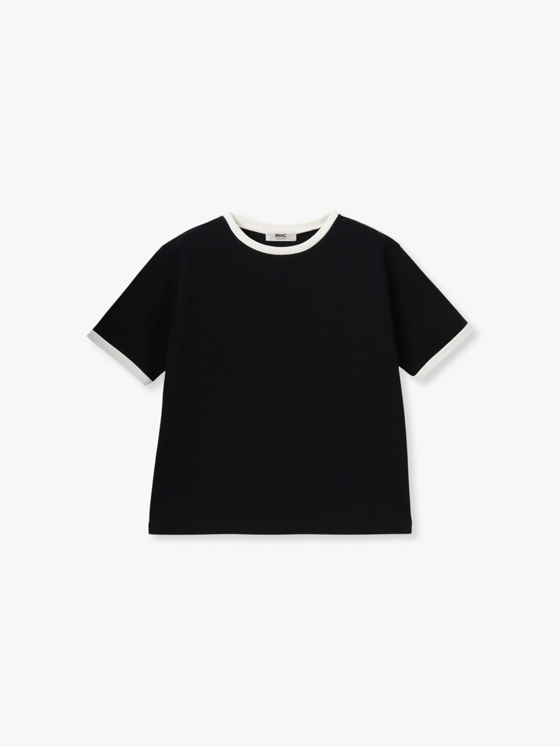 リンガー ティー（アイボリー/ブラック） 詳細画像 black 3