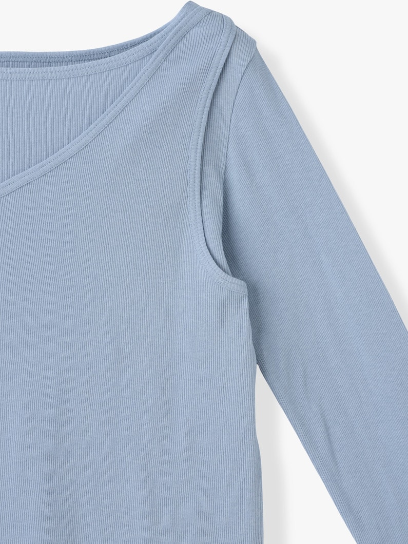 レイヤード ロングスリーブティー 詳細画像 black 2