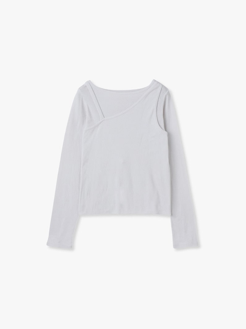 レイヤード ロングスリーブティー 詳細画像 white 3