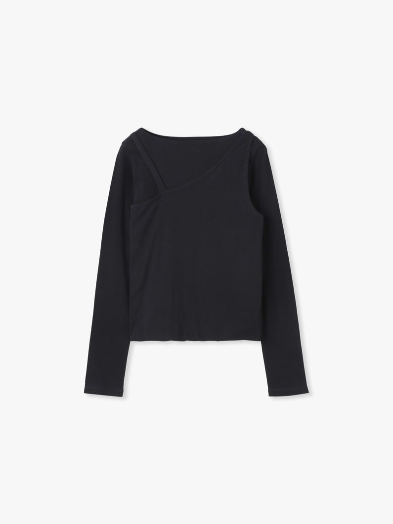 レイヤード ロングスリーブティー 詳細画像 black 3