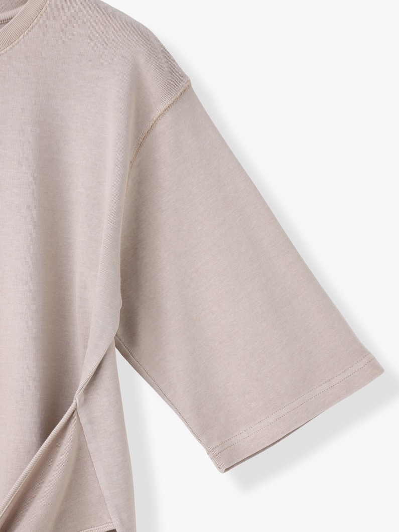 ピグメントダイ ラップ ティー 詳細画像 charcoal gray 2