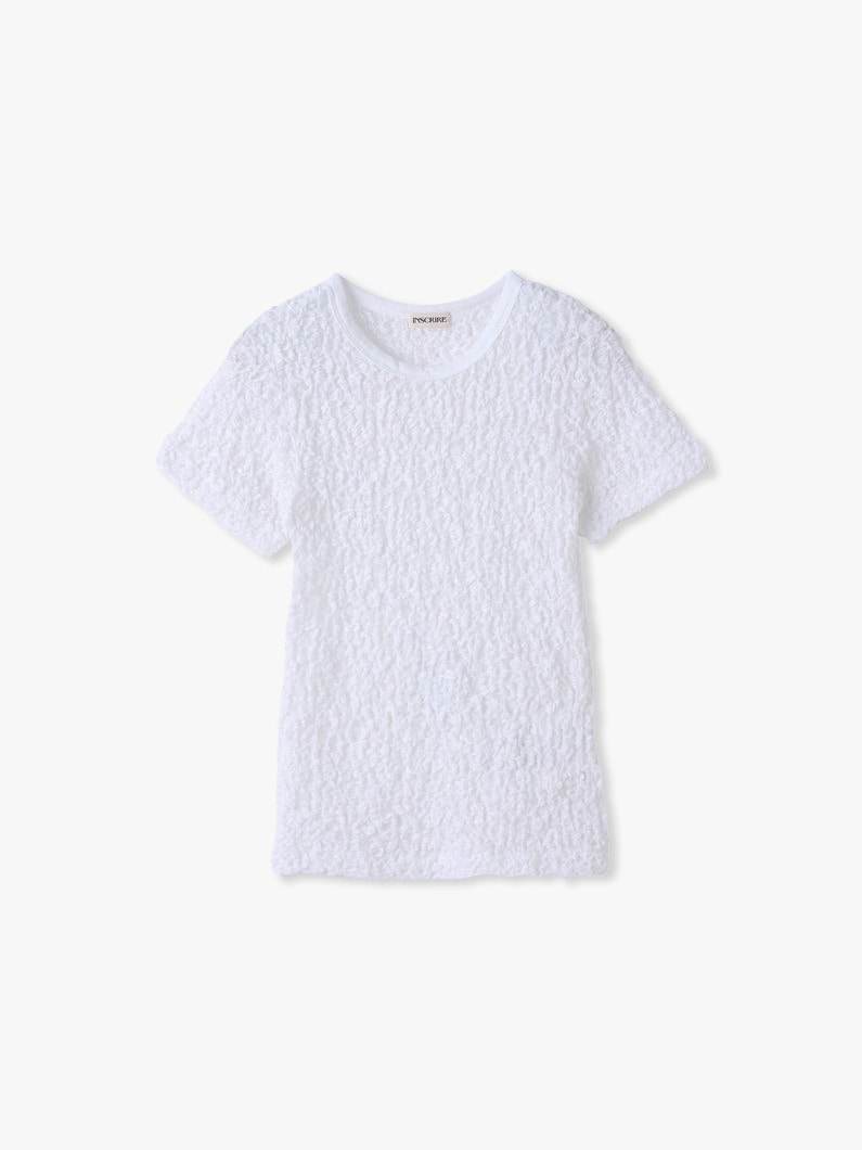 ストレッチ レース ティー 詳細画像 white 1