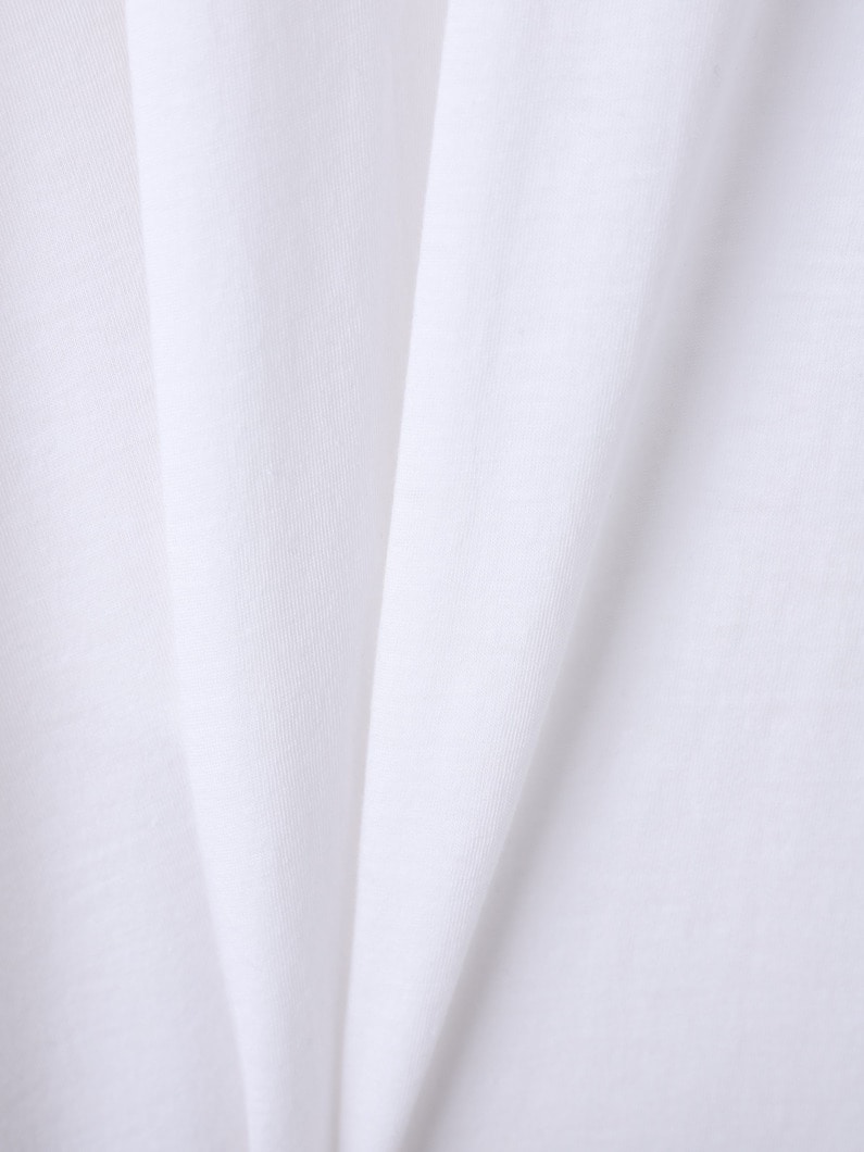 コットンシルク オーバーサイズ ティー 詳細画像 white 3