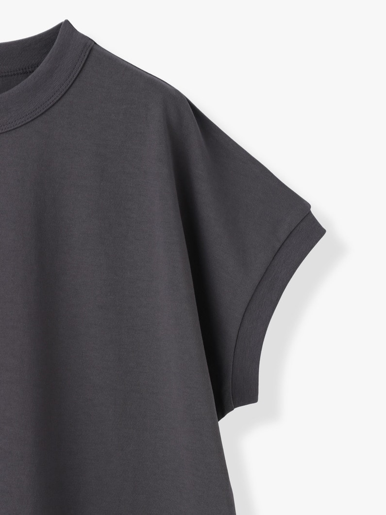 ドライコットン ジャージー オーバーサイズ ティー（チャコールグレー） 詳細画像 charcoal gray 2