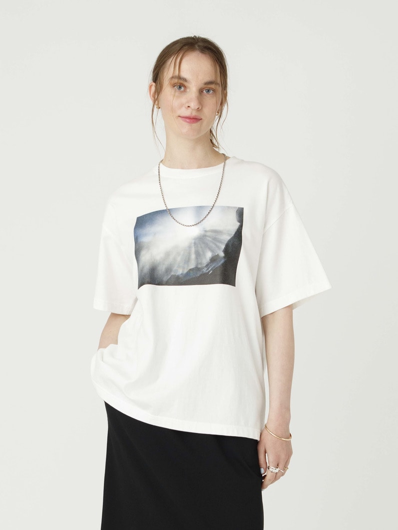 プリント ティー（オフホワイト/ブラック） 詳細画像 off white 1