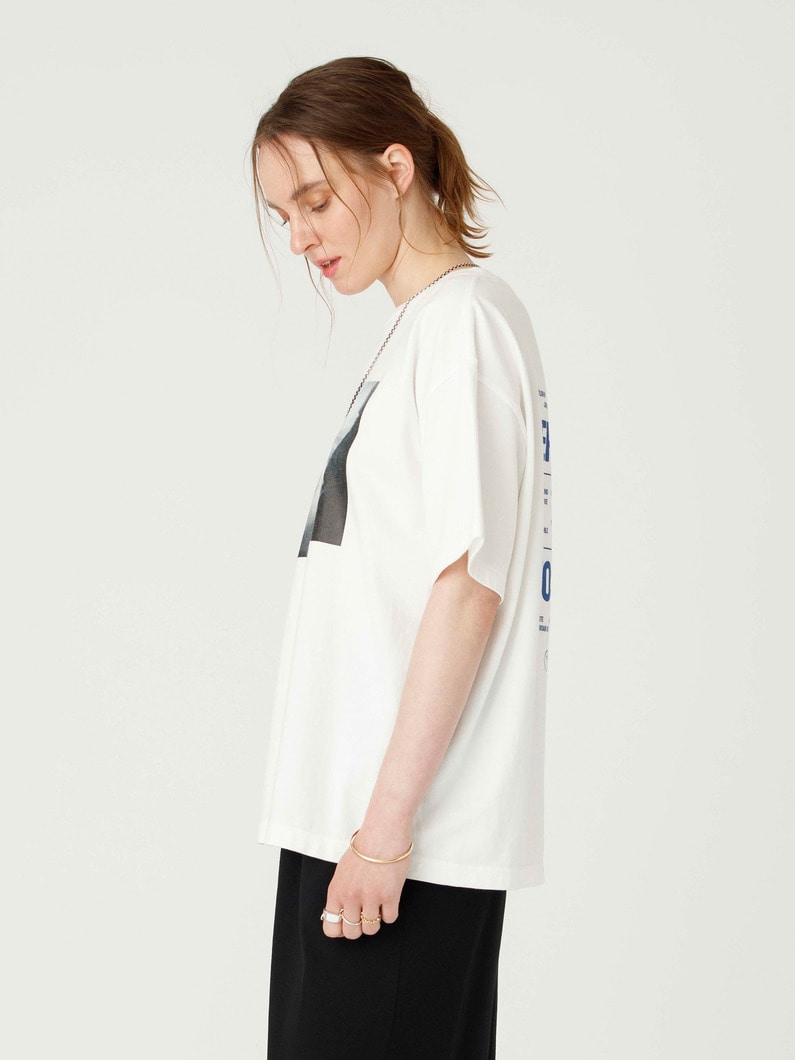 プリント ティー（オフホワイト/ブラック） 詳細画像 off white 2