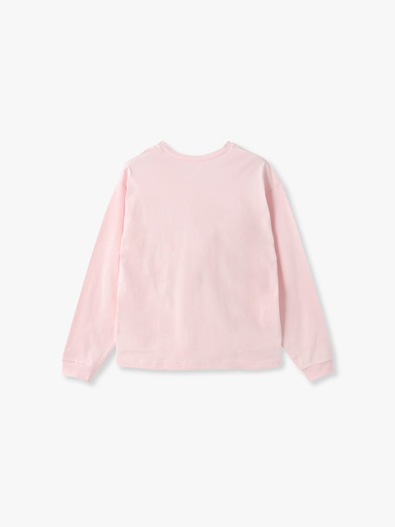 ラフコットン ディープ Vネック ティー（ホワイト/グレー/ピンク） 詳細画像 white 1