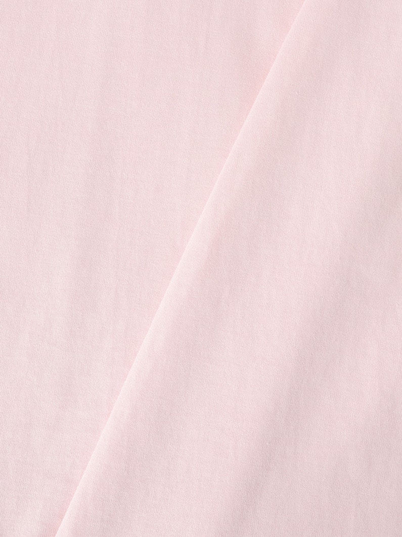 ラフコットン ディープ Vネック ティー（ホワイト/グレー/ピンク） 詳細画像 white 3