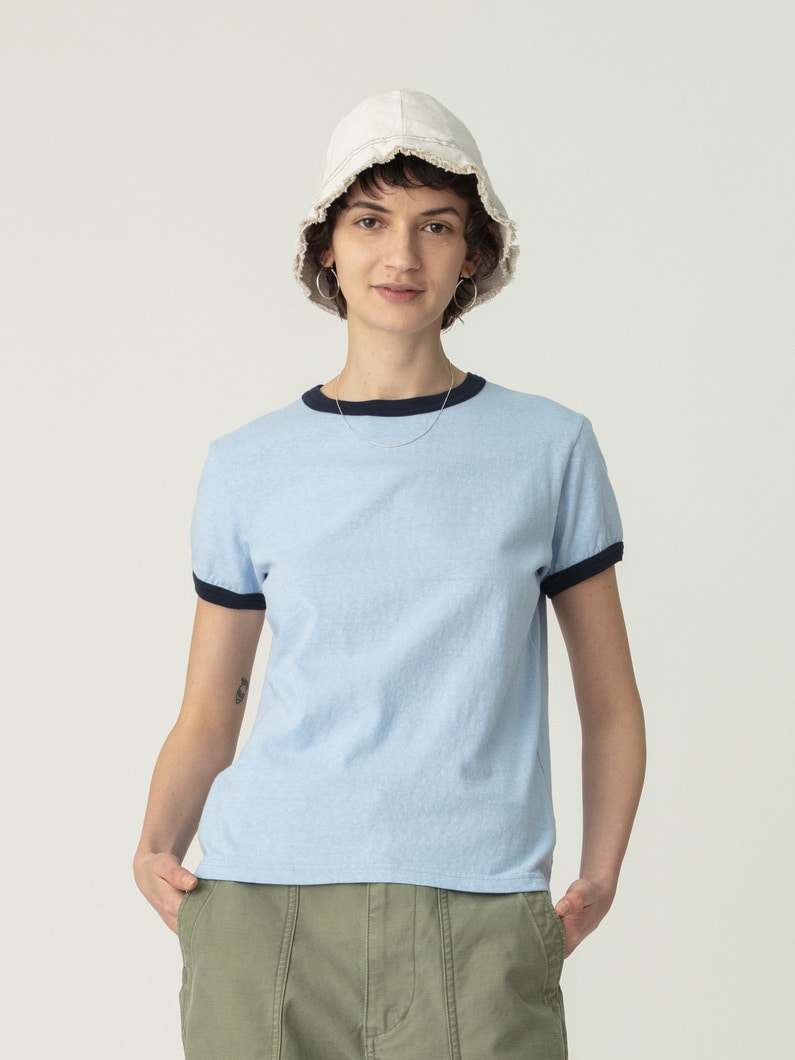 リンガーティー（ホワイト/ブルー/チャコールグレー） 詳細画像 blue 2