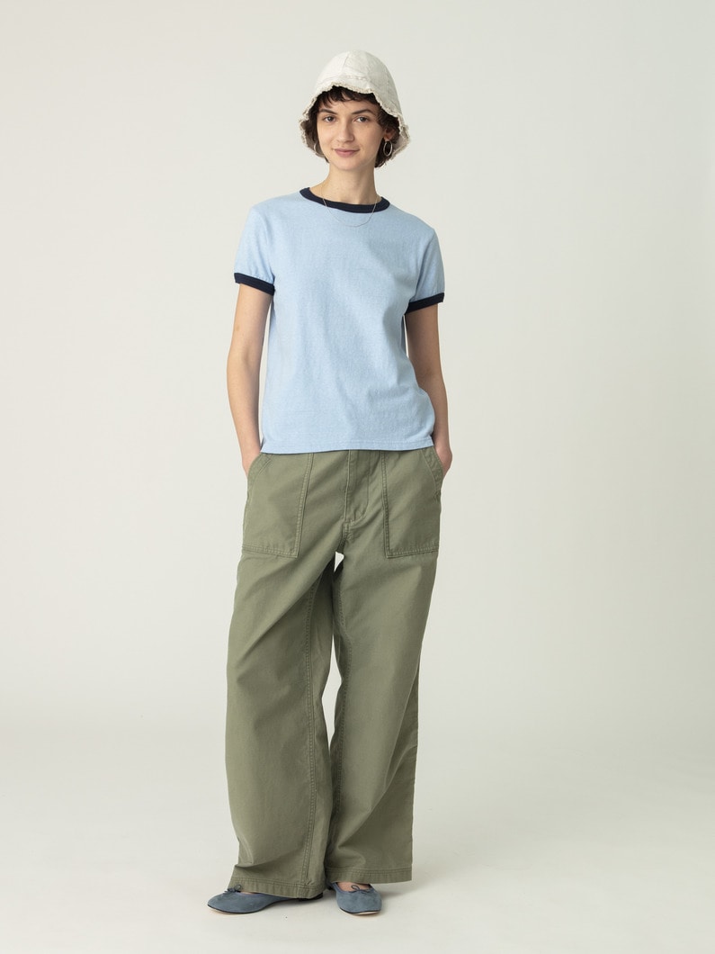 リンガーティー（ホワイト/ブルー/チャコールグレー） 詳細画像 blue 3