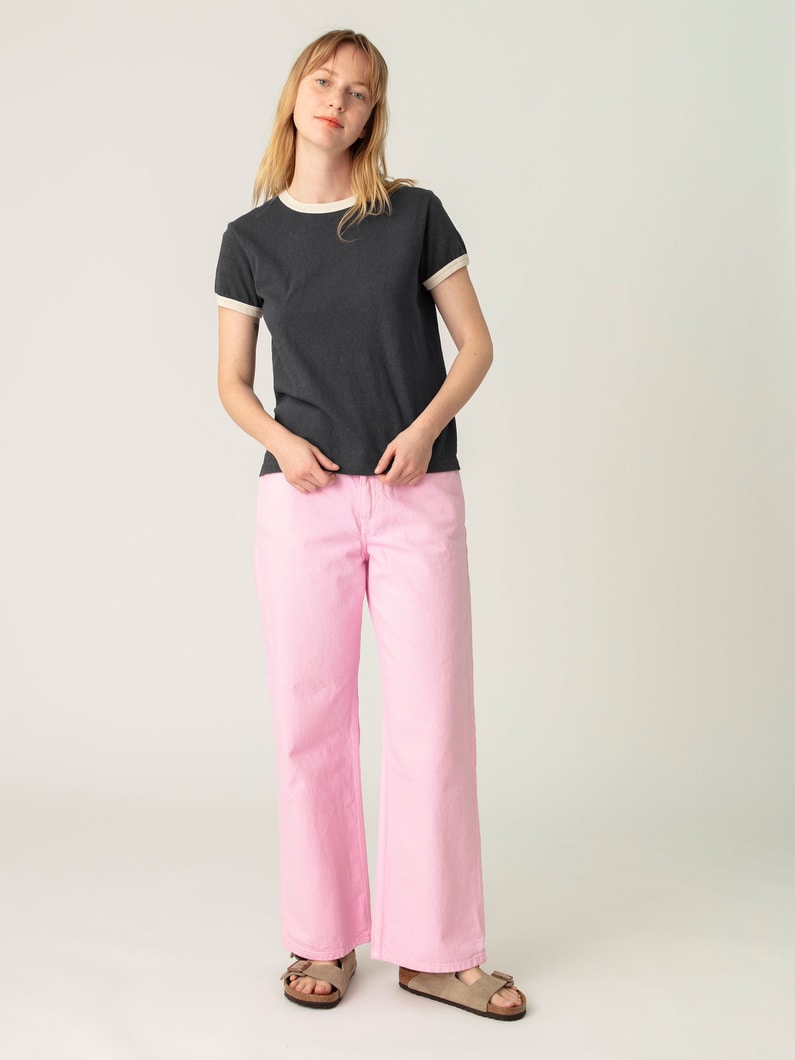 リンガーティー（ホワイト/ブルー/チャコールグレー） 詳細画像 charcoal gray 3