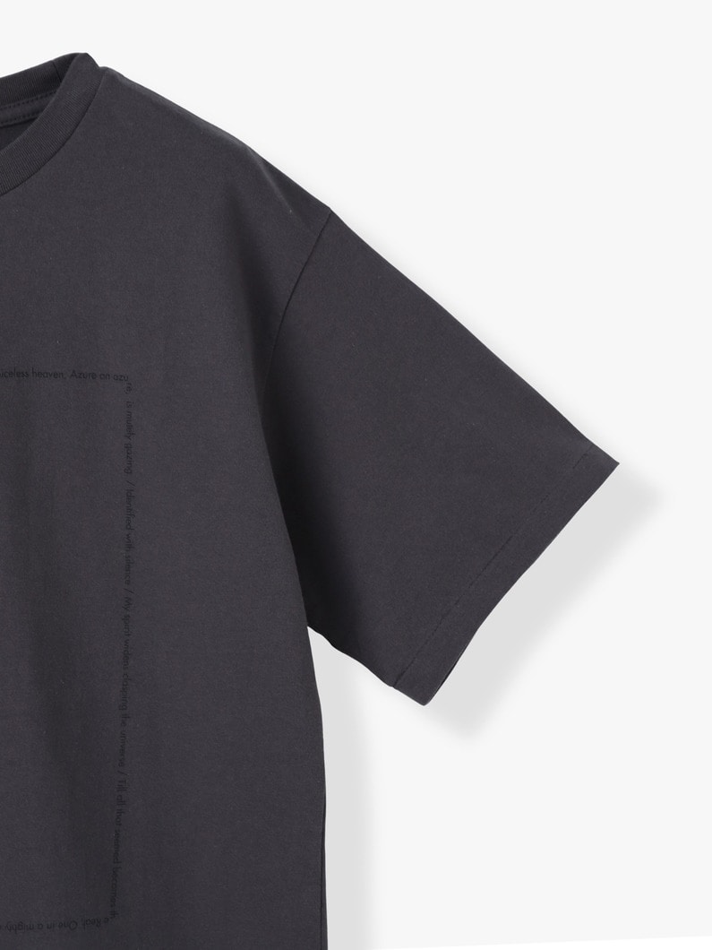 ウェーブ プリント ティー 詳細画像 charcoal gray 2