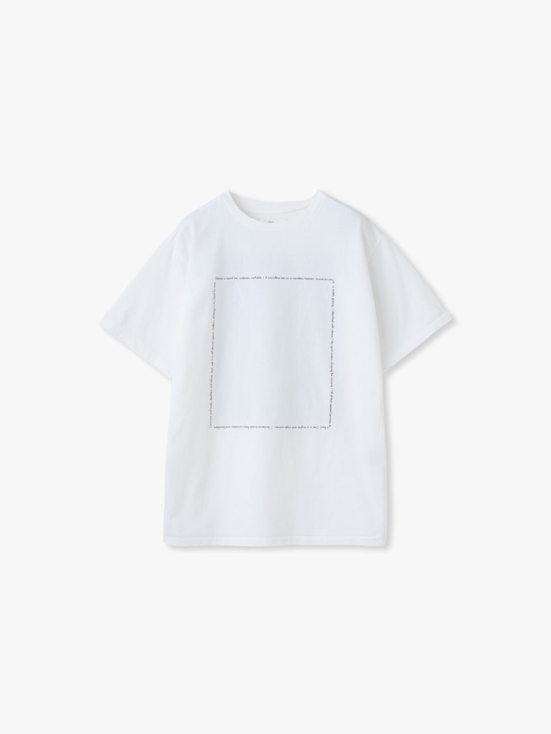 ウェーブ プリント ティー 詳細画像 off white