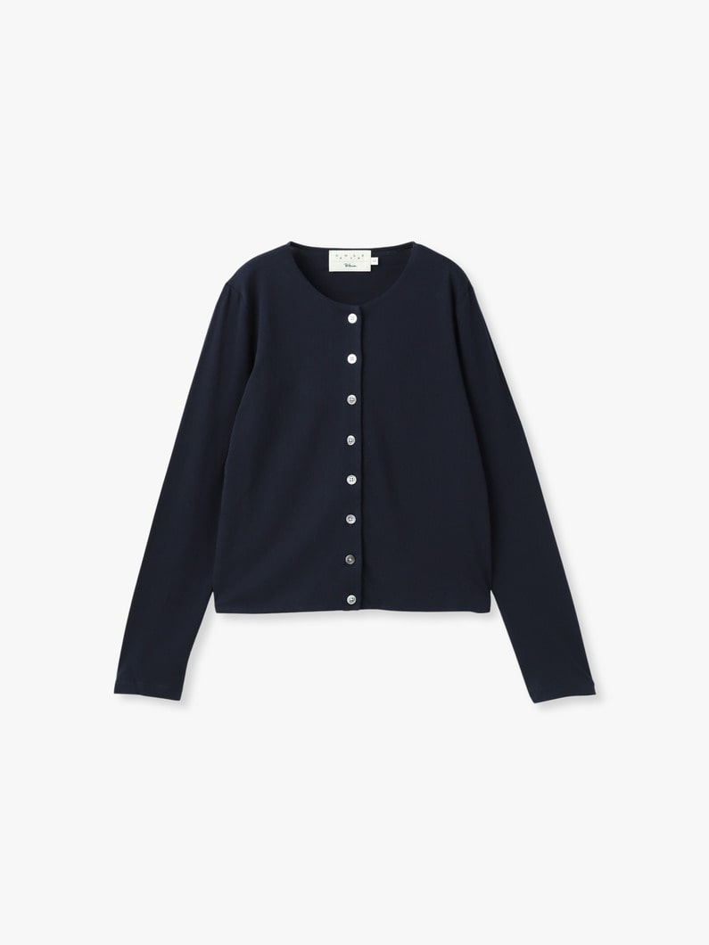 ロングスリーブ カーディガン（ピンク/ブラウン/ネイビー） 詳細画像 navy