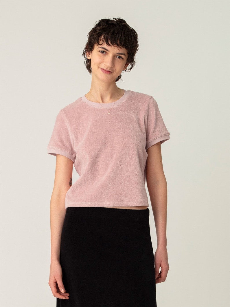 カルピ クルーネック ティー（ピンク/ブラウン/ターコイズ） 詳細画像 pink