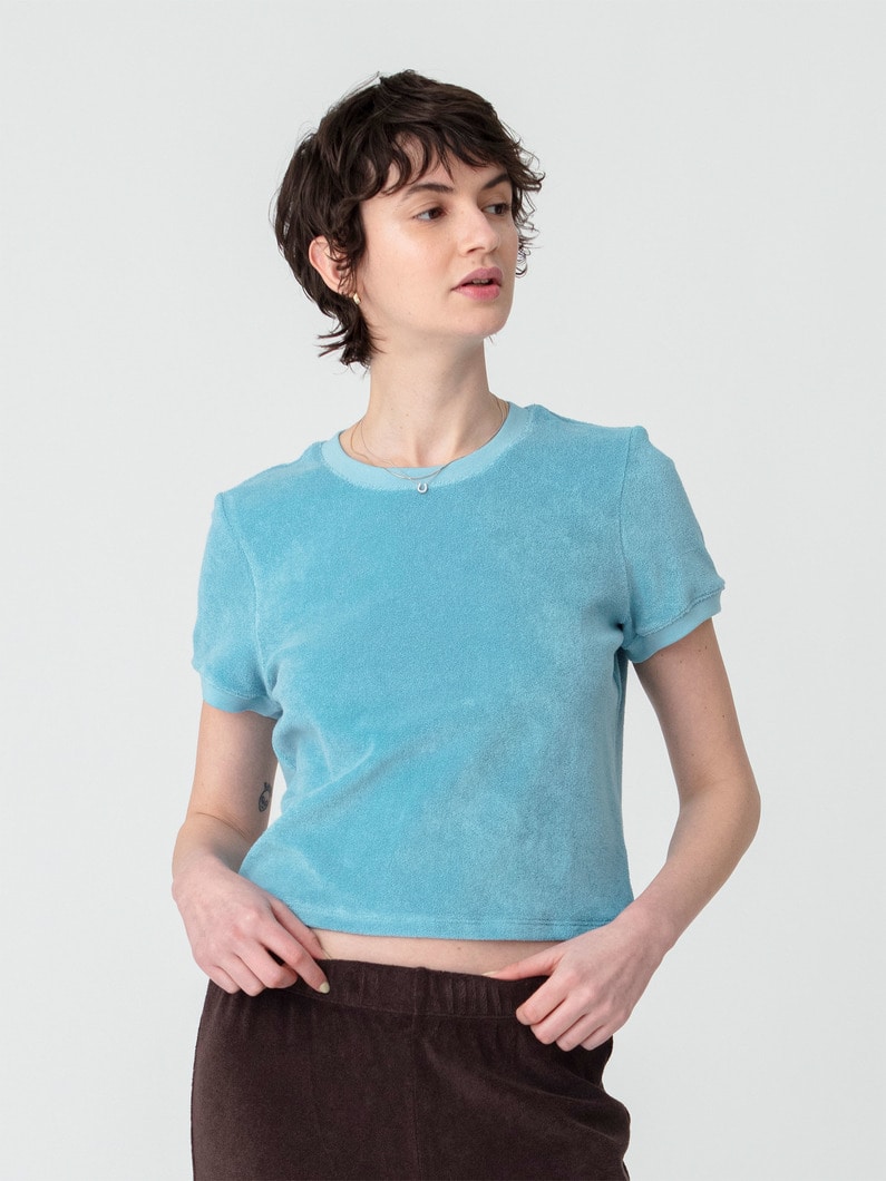 カルピ クルーネック ティー（ピンク/ブラウン/ターコイズ） 詳細画像 turquoise 1