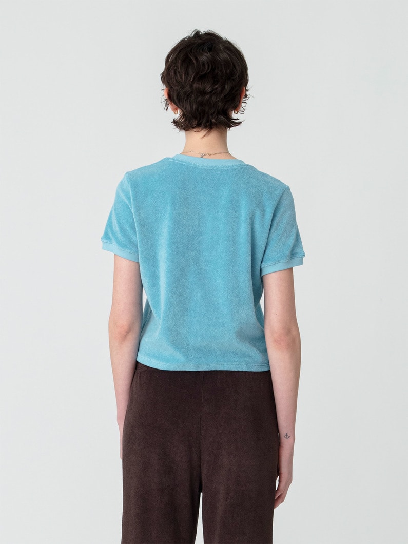 カルピ クルーネック ティー（ピンク/ブラウン/ターコイズ） 詳細画像 turquoise 2