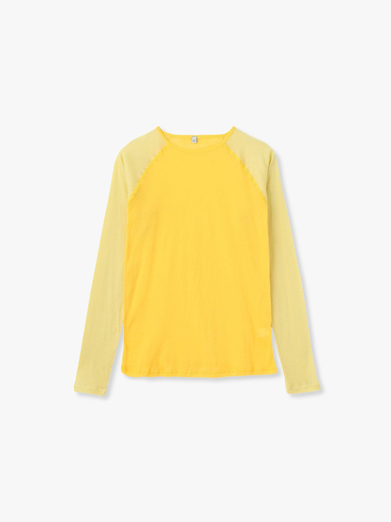 ジーン ロングスリーブ ティー（イエロー） 詳細画像 yellow 4