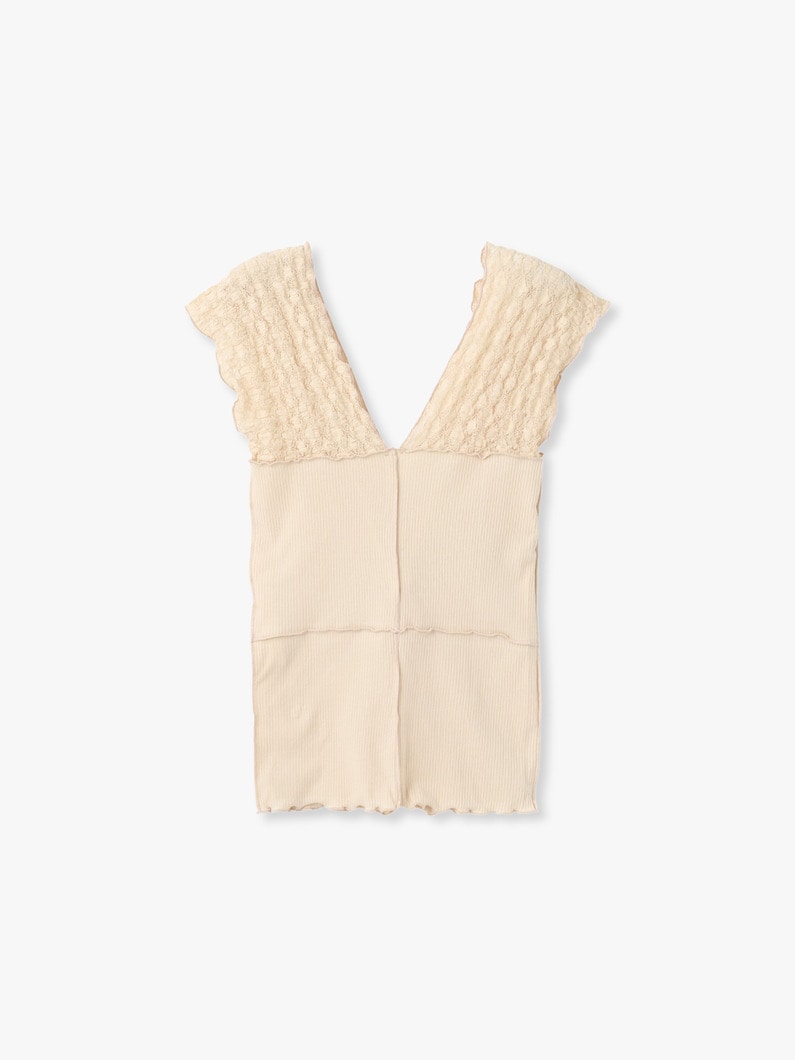 ネルー スリーブレス トップ 詳細画像 beige 1