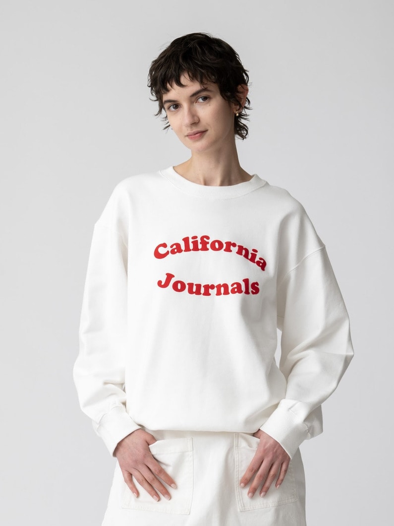カリフォルニア ジャーナル スウェット プルオーバー 詳細画像 white 1