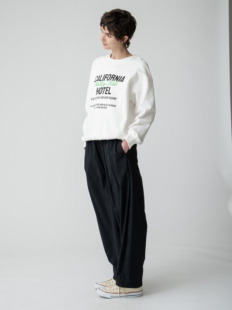 カリフォルニア ヴァリー ホテル スウェット プルオーバー 詳細画像 white 2