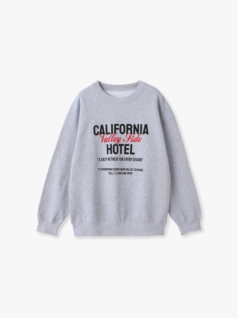 カリフォルニア ヴァリー ホテル スウェット プルオーバー 詳細画像 gray 3